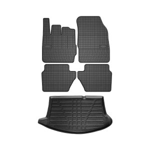 Ford Fiesta Floor-Trunk Mats - Omac - El-Toro & YPS - Black - '11-'19